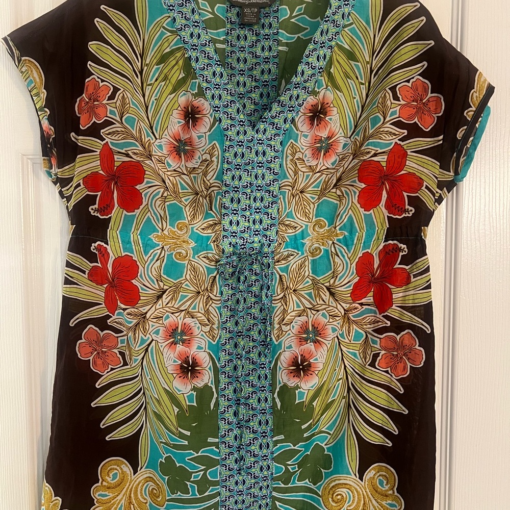 Floral V-Neck Women's Top